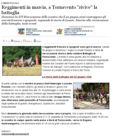 Varesenews del 29 giugno 2012