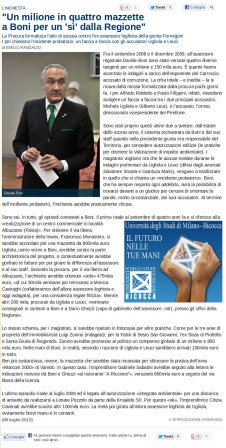 La Repubblica Milano del 8 luglio 2012