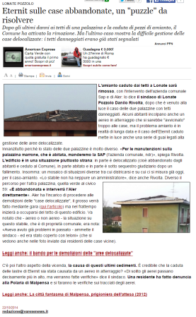 Varesenews del 22 ottobre 2014