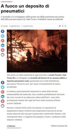 Varesenews del 8 gennaio 2016